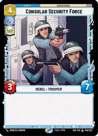 Consular Security Force (46) - Spark of Rebellion - Premium Star Wars: Unlimited Single from Spark of Rebellion - Just $0.08! Shop now at Game Crave Tournament Store