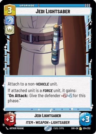 Jedi Lightsaber (SPARK OF REBELLION) - Premium Star Wars: Unlimited Single from Spark of Rebellion - Just $1.22! Shop now at Game Crave Tournament Store