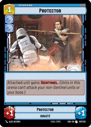 Protector (57) - Spark of Rebellion - Premium Star Wars: Unlimited Single from Spark of Rebellion - Just $0.08! Shop now at Game Crave Tournament Store