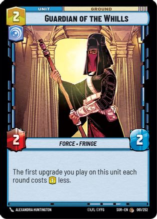 Guardian of the Whills (61) - Spark of Rebellion Foil - Premium Star Wars: Unlimited Single from Spark of Rebellion - Just $0.08! Shop now at Game Crave Tournament Store