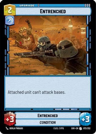 Entrenched (SPARK OF REBELLION) Foil - Premium Star Wars: Unlimited Single from Spark of Rebellion - Just $0.08! Shop now at Game Crave Tournament Store