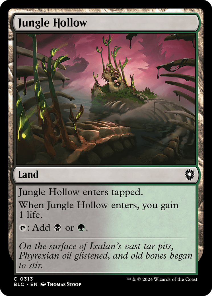 Jungle Hollow (BLC-313) - Bloomburrow Commander - Premium MTG Single from Wizards of the Coast - Just $0.25! Shop now at Game Crave Tournament Store