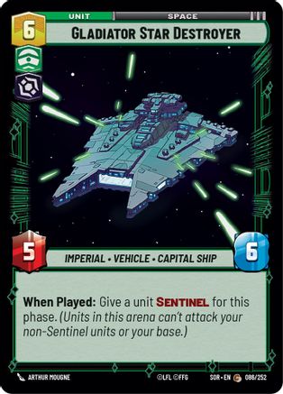 Gladiator Star Destroyer (86) - Spark of Rebellion - Premium Star Wars: Unlimited Single from Spark of Rebellion - Just $0.08! Shop now at Game Crave Tournament Store