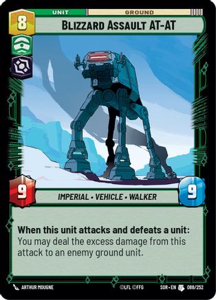 Blizzard Assault AT-AT (88) - Spark of Rebellion - Premium Star Wars: Unlimited Single from Spark of Rebellion - Just $0.08! Shop now at Game Crave Tournament Store