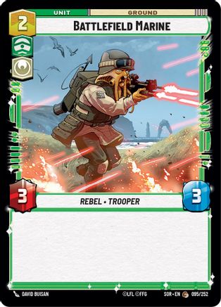 Battlefield Marine (95) - Spark of Rebellion - Premium Star Wars: Unlimited Single from Spark of Rebellion - Just $0.08! Shop now at Game Crave Tournament Store