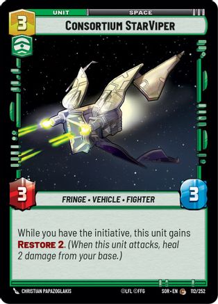 Consortium StarViper (112) - Spark of Rebellion - Premium Star Wars: Unlimited Single from Spark of Rebellion - Just $0.08! Shop now at Game Crave Tournament Store