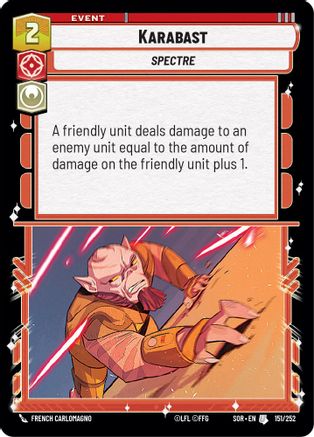 Karabast (151) - Spark of Rebellion - Premium Star Wars: Unlimited Single from Spark of Rebellion - Just $0.08! Shop now at Game Crave Tournament Store