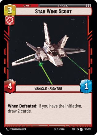 Star Wing Scout (SPARK OF REBELLION) Foil - Premium Star Wars: Unlimited Single from Spark of Rebellion - Just $0.08! Shop now at Game Crave Tournament Store