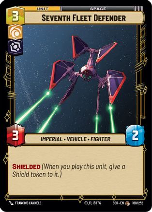 Seventh Fleet Defender (180) - Spark of Rebellion - Premium Star Wars: Unlimited Single from Spark of Rebellion - Just $0.08! Shop now at Game Crave Tournament Store