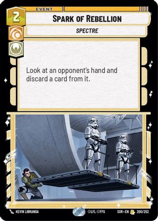 Spark of Rebellion (SPARK OF REBELLION) - Premium Star Wars: Unlimited Single from Spark of Rebellion - Just $0.93! Shop now at Game Crave Tournament Store