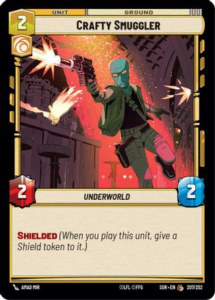 Crafty Smuggler (207) - Spark of Rebellion - Premium Star Wars: Unlimited Single from Spark of Rebellion - Just $0.08! Shop now at Game Crave Tournament Store