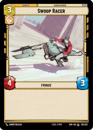 Swoop Racer (210/252) - Spark of Rebellion Foil - Premium Star Wars: Unlimited Single from Spark of Rebellion - Just $0.08! Shop now at Game Crave Tournament Store