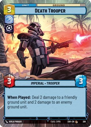 Death Trooper (Hyperspace) (SPARK OF REBELLION) - Premium Star Wars: Unlimited Single from Spark of Rebellion - Just $0.08! Shop now at Game Crave Tournament Store