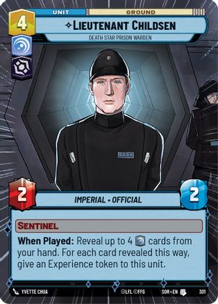 Lieutenant Childsen - Death Star Prison Warden (Hyperspace) (SPARK OF REBELLION) Foil - Premium Star Wars: Unlimited Single from Spark of Rebellion - Just $0.93! Shop now at Game Crave Tournament Store
