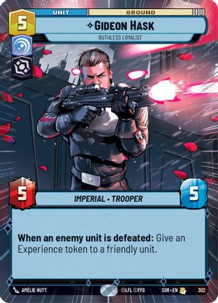 Gideon Hask - Ruthless Loyalist (Hyperspace) (SPARK OF REBELLION) Foil - Premium Star Wars: Unlimited Single from Spark of Rebellion - Just $4.15! Shop now at Game Crave Tournament Store