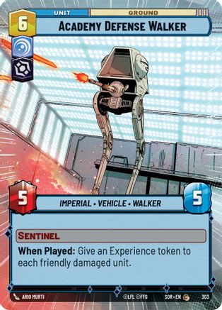 Academy Defense Walker (Hyperspace) (SPARK OF REBELLION) - Premium Star Wars: Unlimited Single from Spark of Rebellion - Just $0.08! Shop now at Game Crave Tournament Store