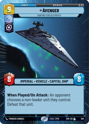 Avenger - Hunting Star Destroyer (Hyperspace) (SPARK OF REBELLION) - Premium Star Wars: Unlimited Single from Spark of Rebellion - Just $8.16! Shop now at Game Crave Tournament Store