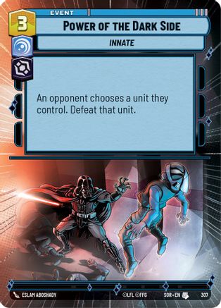Power of the Dark Side (Hyperspace) (SPARK OF REBELLION) - Premium Star Wars: Unlimited Single from Spark of Rebellion - Just $1.18! Shop now at Game Crave Tournament Store
