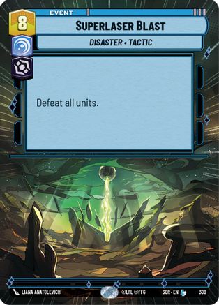 Superlaser Blast (Hyperspace) (SPARK OF REBELLION) - Premium Star Wars: Unlimited Single from Spark of Rebellion - Just $4.77! Shop now at Game Crave Tournament Store
