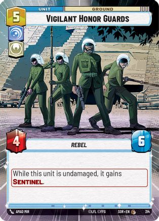 Vigilant Honor Guards (Hyperspace) (SPARK OF REBELLION) Foil - Premium Star Wars: Unlimited Single from Spark of Rebellion - Just $0.08! Shop now at Game Crave Tournament Store