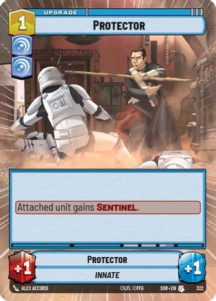 Protector (Hyperspace) (SPARK OF REBELLION) Foil - Premium Star Wars: Unlimited Single from Spark of Rebellion - Just $0.26! Shop now at Game Crave Tournament Store