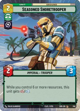 Seasoned Shoretrooper (Hyperspace) (SPARK OF REBELLION) Foil - Premium Star Wars: Unlimited Single from Spark of Rebellion - Just $0.20! Shop now at Game Crave Tournament Store