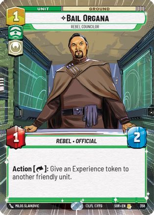 Bail Organa - Rebel Councilor (Hyperspace) (SPARK OF REBELLION) - Premium Star Wars: Unlimited Single from Spark of Rebellion - Just $0.30! Shop now at Game Crave Tournament Store