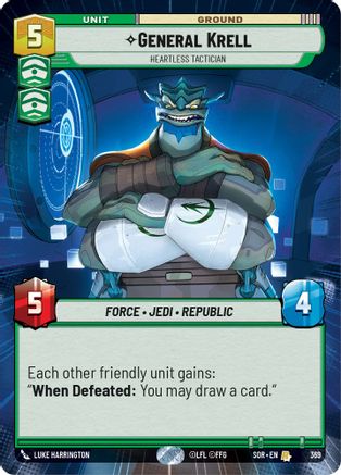 General Krell - Heartless Tactician (Hyperspace) (SPARK OF REBELLION) - Premium Star Wars: Unlimited Single from Spark of Rebellion - Just $0.61! Shop now at Game Crave Tournament Store