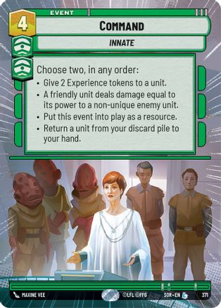 Command (Hyperspace) (SPARK OF REBELLION) Foil - Premium Star Wars: Unlimited Single from Spark of Rebellion - Just $7.27! Shop now at Game Crave Tournament Store