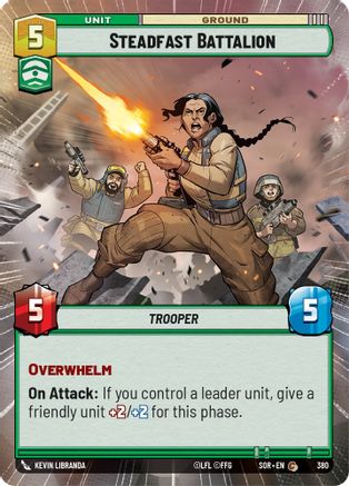 Steadfast Battalion (Hyperspace) (SPARK OF REBELLION) - Premium Star Wars: Unlimited Single from Spark of Rebellion - Just $0.08! Shop now at Game Crave Tournament Store
