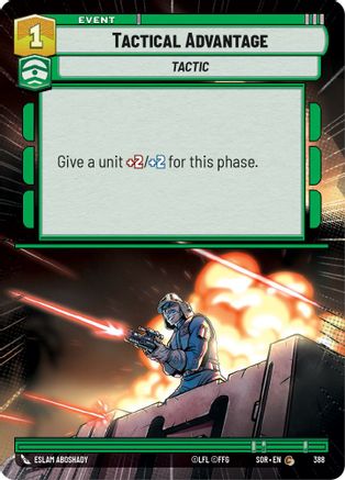 Tactical Advantage (Hyperspace) (SPARK OF REBELLION) - Premium Star Wars: Unlimited Single from Spark of Rebellion - Just $0.08! Shop now at Game Crave Tournament Store