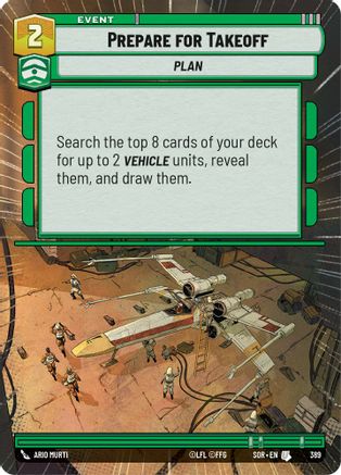 Prepare for Takeoff (Hyperspace) (SPARK OF REBELLION) Foil - Premium Star Wars: Unlimited Single from Spark of Rebellion - Just $0.29! Shop now at Game Crave Tournament Store
