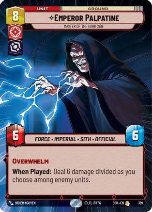 Emperor Palpatine - Master of the Dark Side (Hyperspace) (SPARK OF REBELLION) - Premium Star Wars: Unlimited Single from Spark of Rebellion - Just $1.37! Shop now at Game Crave Tournament Store