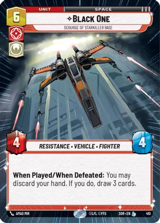 Black One - Scourge of Starkiller Base (Hyperspace) (SPARK OF REBELLION) Foil - Premium Star Wars: Unlimited Single from Spark of Rebellion - Just $1.57! Shop now at Game Crave Tournament Store