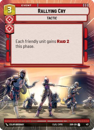 Rallying Cry (Hyperspace) (SPARK OF REBELLION) - Premium Star Wars: Unlimited Single from Spark of Rebellion - Just $0.08! Shop now at Game Crave Tournament Store