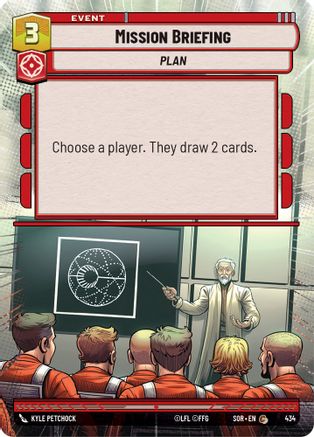 Mission Briefing (Hyperspace) (SPARK OF REBELLION) Foil - Premium Star Wars: Unlimited Single from Spark of Rebellion - Just $0.08! Shop now at Game Crave Tournament Store