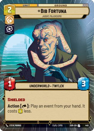 Bib Fortuna - Jabba's Majordomo (Hyperspace) (SPARK OF REBELLION) - Premium Star Wars: Unlimited Single from Spark of Rebellion - Just $0.08! Shop now at Game Crave Tournament Store