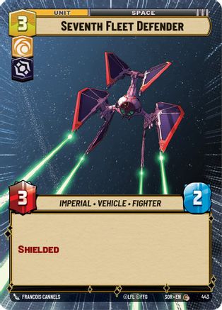 Seventh Fleet Defender (Hyperspace) (SPARK OF REBELLION) Foil - Premium Star Wars: Unlimited Single from Spark of Rebellion - Just $0.69! Shop now at Game Crave Tournament Store