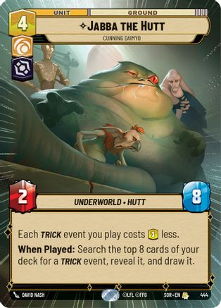 Jabba the Hutt - Cunning Daimyo (Hyperspace) (SPARK OF REBELLION) - Premium Star Wars: Unlimited Single from Spark of Rebellion - Just $1.16! Shop now at Game Crave Tournament Store