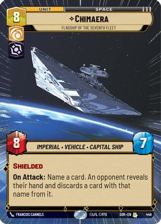 Chimaera - Flagship of the Seventh Fleet (Hyperspace) (SPARK OF REBELLION) Foil - Premium Star Wars: Unlimited Single from Spark of Rebellion - Just $1.20! Shop now at Game Crave Tournament Store