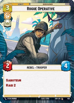 Rogue Operative (Hyperspace) (SPARK OF REBELLION) - Premium Star Wars: Unlimited Single from Spark of Rebellion - Just $0.08! Shop now at Game Crave Tournament Store