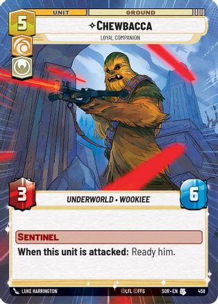 Chewbacca - Loyal Companion (Hyperspace) (SPARK OF REBELLION) Foil - Premium Star Wars: Unlimited Single from Spark of Rebellion - Just $1.03! Shop now at Game Crave Tournament Store