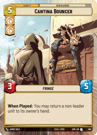 Cantina Bouncer (Hyperspace) (SPARK OF REBELLION) - Premium Star Wars: Unlimited Single from Spark of Rebellion - Just $0.29! Shop now at Game Crave Tournament Store