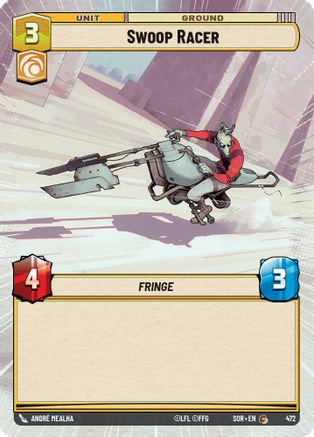 Swoop Racer (Hyperspace) (SPARK OF REBELLION) Foil - Premium Star Wars: Unlimited Single from Spark of Rebellion - Just $0.08! Shop now at Game Crave Tournament Store