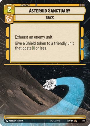 Asteroid Sanctuary (Hyperspace) (SPARK OF REBELLION) - Premium Star Wars: Unlimited Single from Spark of Rebellion - Just $0.08! Shop now at Game Crave Tournament Store