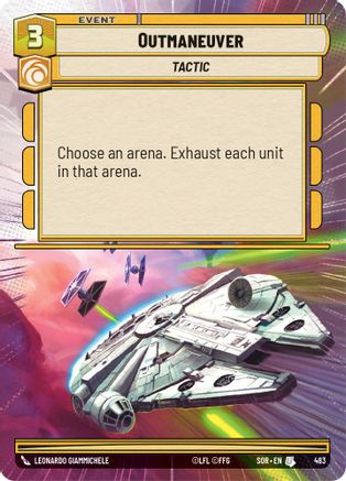 Outmaneuver (Hyperspace) (SPARK OF REBELLION) Foil - Premium Star Wars: Unlimited Single from Spark of Rebellion - Just $0.45! Shop now at Game Crave Tournament Store