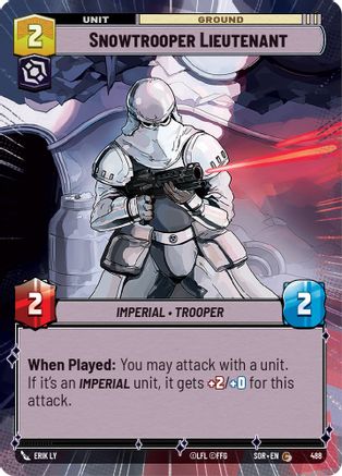 Snowtrooper Lieutenant (Hyperspace) (SPARK OF REBELLION) - Premium Star Wars: Unlimited Single from Spark of Rebellion - Just $0.08! Shop now at Game Crave Tournament Store