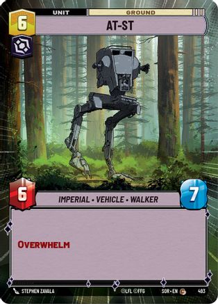 AT-ST (Hyperspace) (SPARK OF REBELLION) - Premium Star Wars: Unlimited Single from Spark of Rebellion - Just $0.09! Shop now at Game Crave Tournament Store