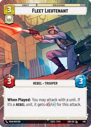 Fleet Lieutenant (Hyperspace) (SPARK OF REBELLION) Foil - Premium Star Wars: Unlimited Single from Spark of Rebellion - Just $0.41! Shop now at Game Crave Tournament Store