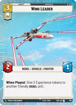 Wing Leader (Hyperspace) (SPARK OF REBELLION) - Premium Star Wars: Unlimited Single from Spark of Rebellion - Just $1.07! Shop now at Game Crave Tournament Store